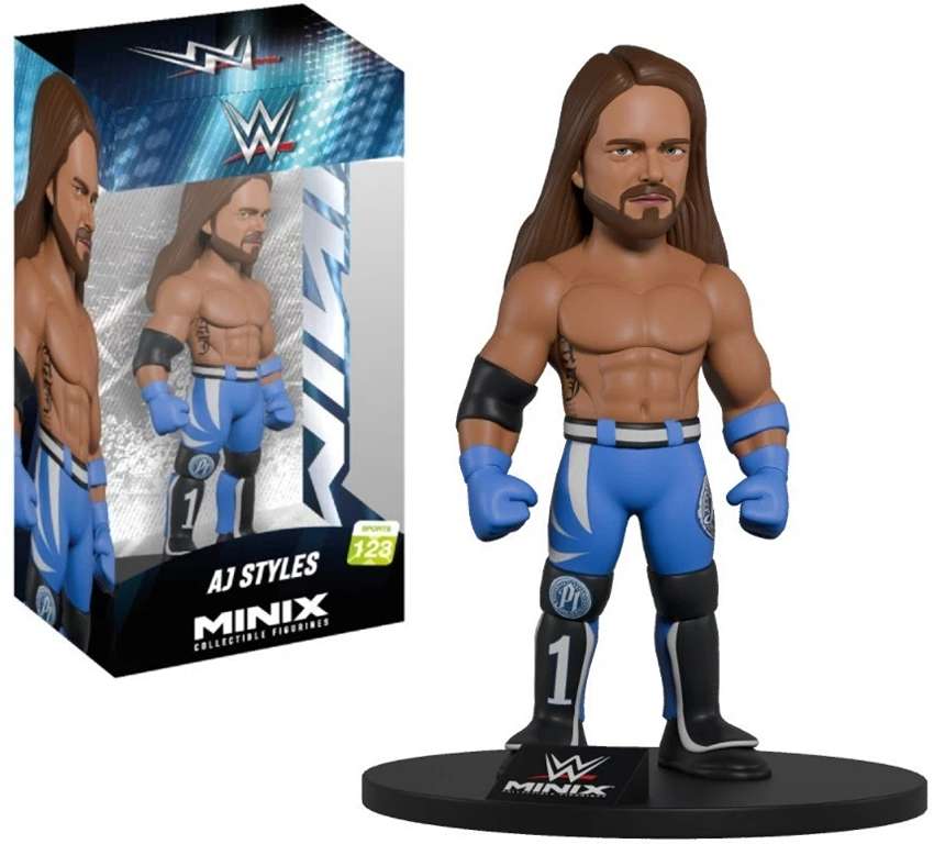 Minix Sports WWE Wrestling AJ Styles 4.75 Inch Collectible Vinyl Figure #123
