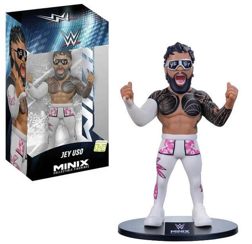 Minix Sports WWE Wrestling Jey Uso 4.75 Inch Collectible Vinyl Figure #128