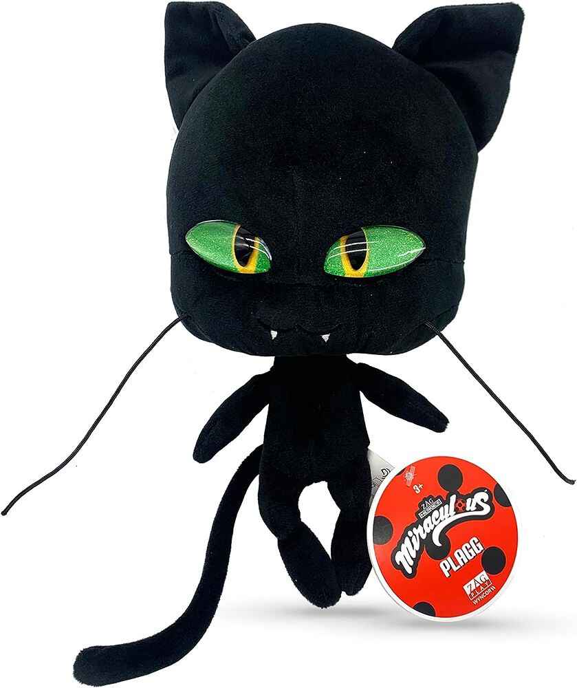 Miraculous Ladybug Kwami Mon Ami Plagg 9 Inch Cat Plush Super Soft Stuffed