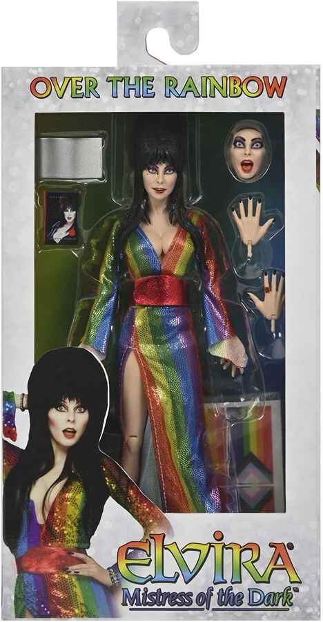 Elvira Mistress of the Dark (Over the Rainbow) 8 Inch Clothed Action Figure