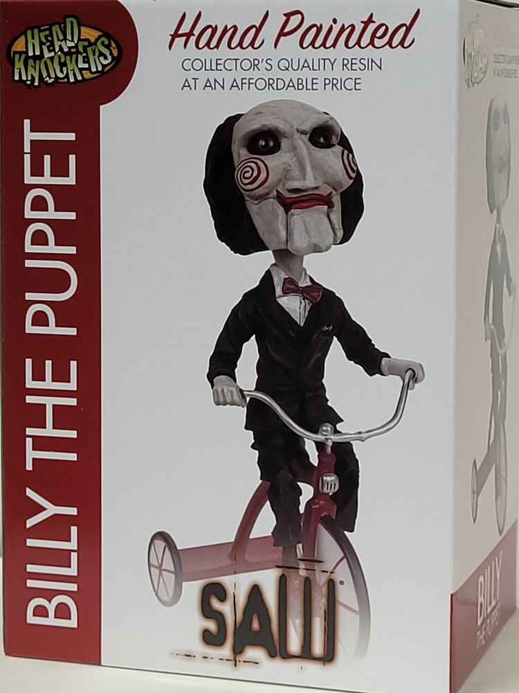 SAW Billy The Puppet on Tricycle 8 Inch Extreme Head Knocker Bobble Head