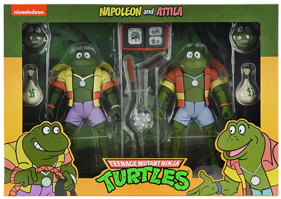 Teenage Mutant Ninja Turtles 1990 Cartoon Napoleon & Attila 2-Pack 7 Inch Scale Action Figure