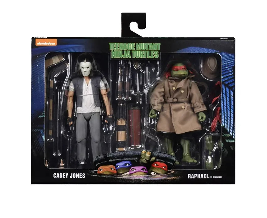 Teenage Mutant Ninja Turtles 1990 Movie Casey Jones & Raphael In Disguise 2-Pack 7 Inch Action Figure