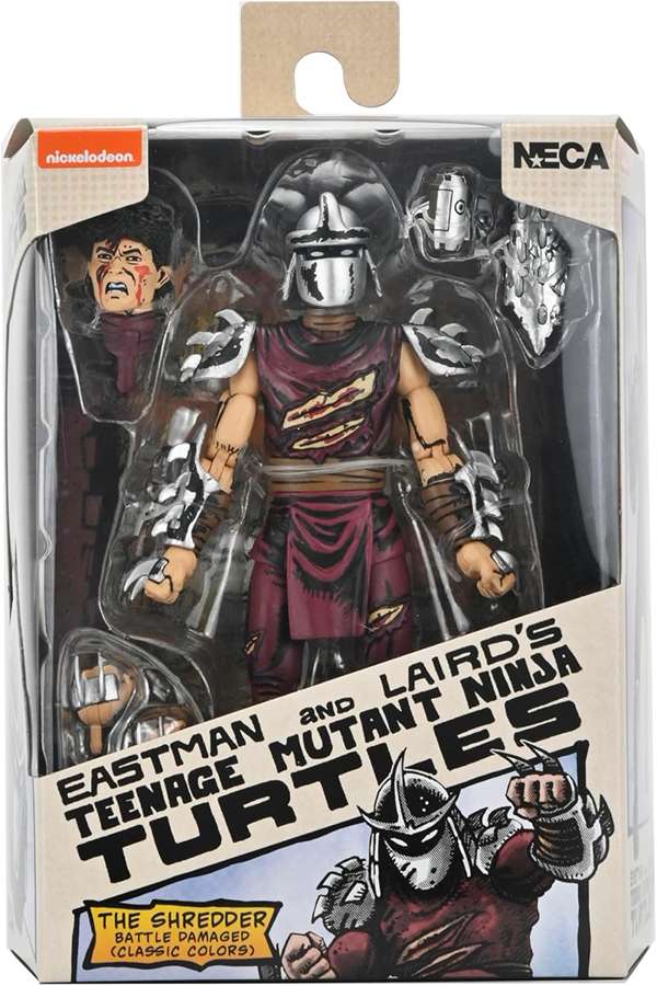 Teenage Mutant Ninja Turtles Mirage Comics - Battle Damaged Shredder (Classic Colors) 7 Inch Action Figure