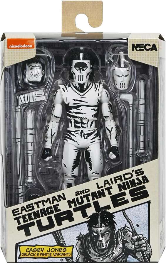 Teenage Mutant Ninja Turtles Mirage Comics - Casey Jones (B/W) 7 Inch Action Figure