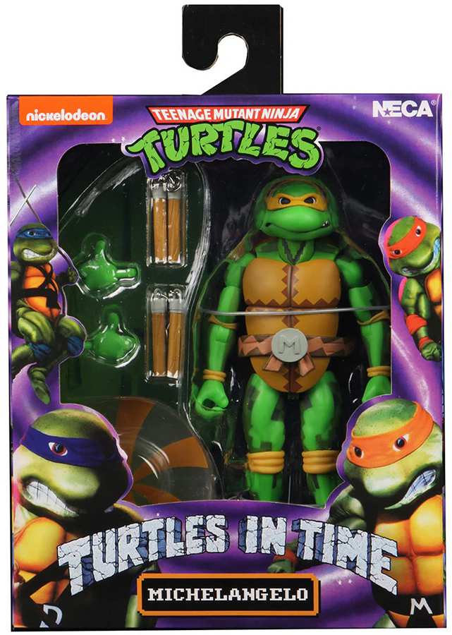 Teenage Mutant Ninja Turtles Series 2 Turtles in Time Michelangelo 6 Inch Action Figure