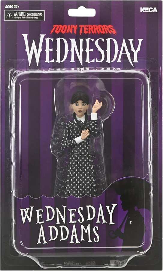 Toony Terrors Wednesday - Wednesday Addams (Classic Dress) 6 Inch Action Figure