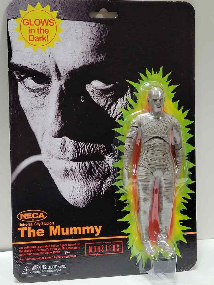 Universal Monsters Retro Glow In The Dark The Mummy 7 Inch Figure