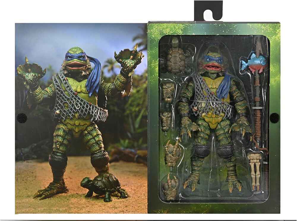 Teenage Mutant Ninja Turtles x Universal Monsters - Leonardo as Creature of Black Lagoon Ultimate 7 Inch Action Figure