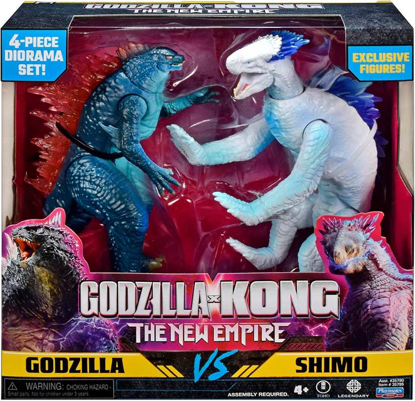 Godzilla X Kong 2 The New Empire Movie Godzilla vs Shimo 6 Inch Action Figure 2-Pack