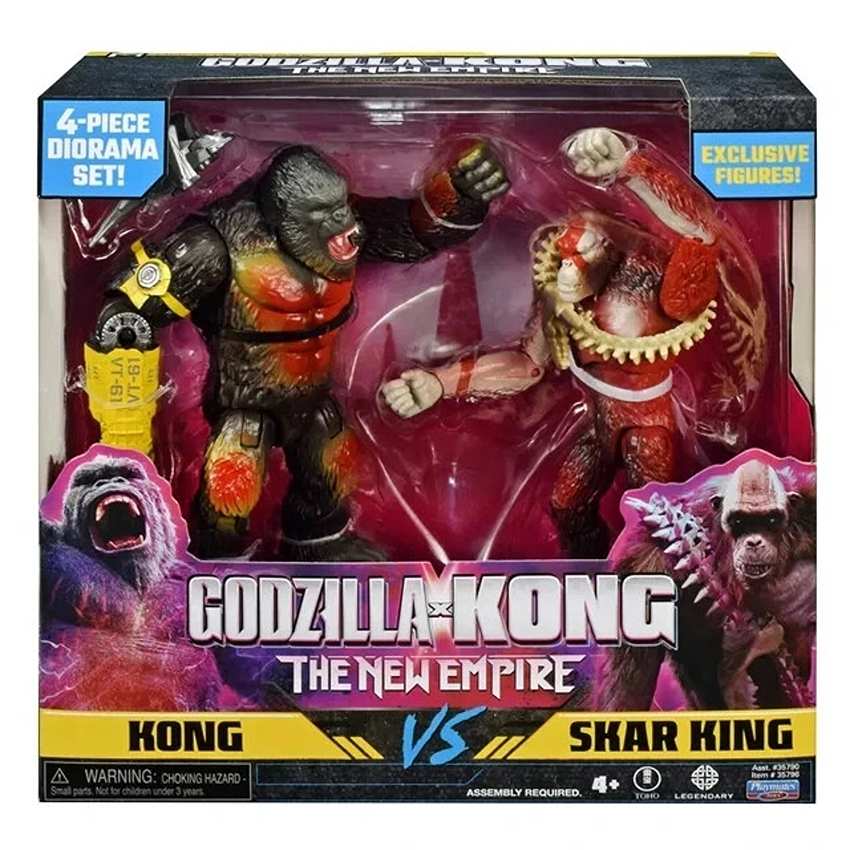 Godzilla X Kong 2 The New Empire Movie Kong vs Skar King 6 Inch Action Figure 2-Pack