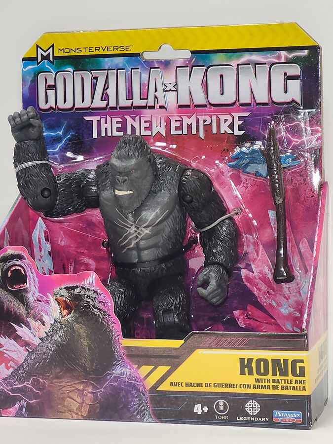 Godzilla X Kong 2 The New Empire Movie Scared Kong With Axe 6 Inch Action Figure