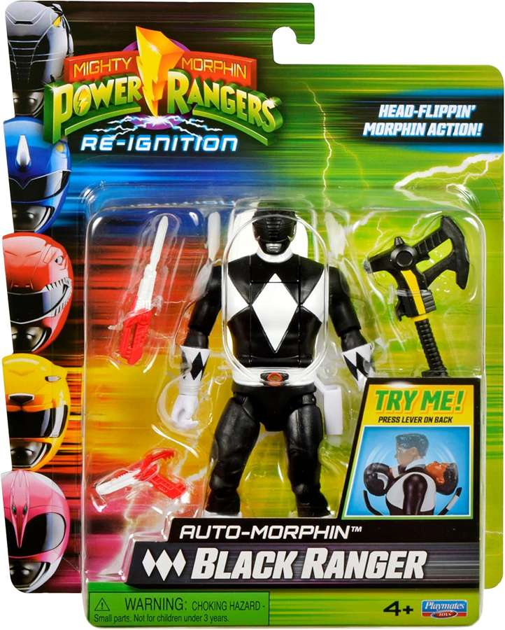 Mighty Morphins Power Rangers Re-Ignition Black Ranger 6 Inch Action Figure