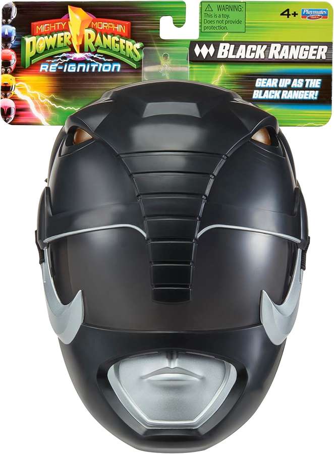 Mighty Morphins Power Rangers Re-Ignition Black Ranger Mask