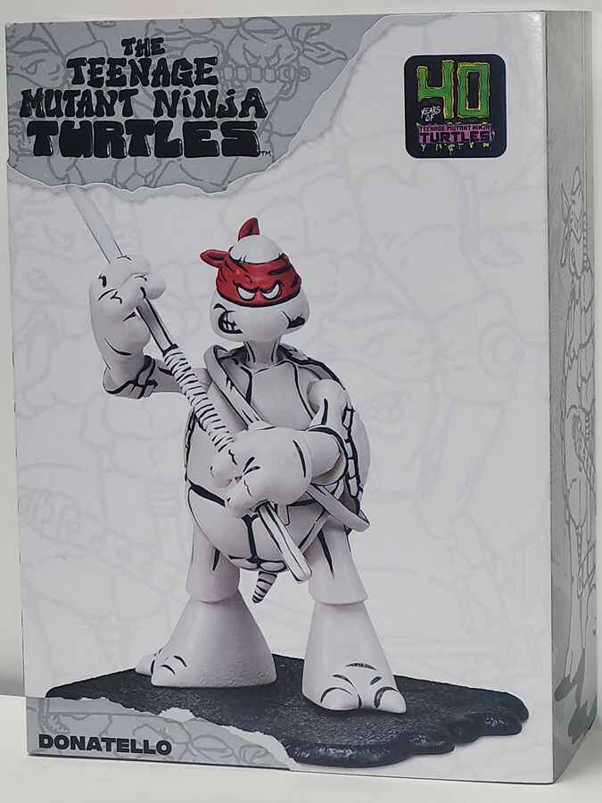 Teenage Mutant Ninja Turtles Original Sketch 4.5 Inch Action Figure - Donatello Black & White