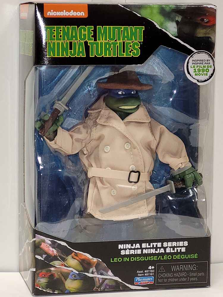 Teenage Mutant Ninja Turtles Classic 1990 Movie Elite 6 Inch Action Figure - Leonardo in Disguise