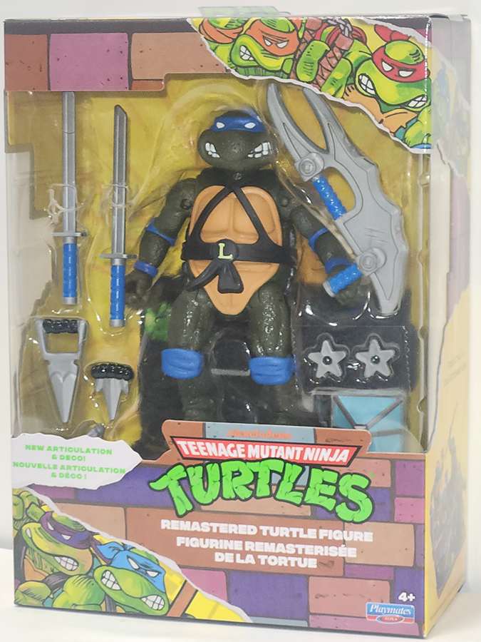 Teenage Mutant Ninja Turtles Classic 1988 Remastered 4.5 Inch Action Figure - Leonardo