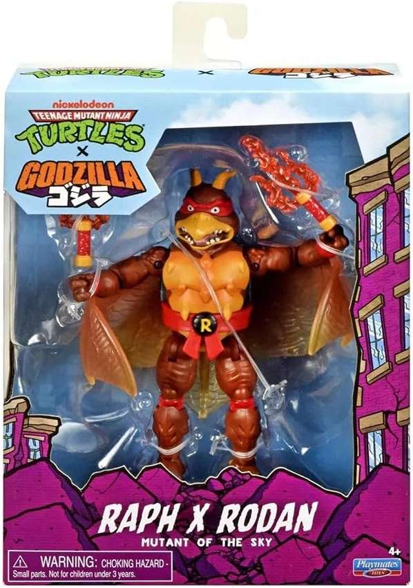 Teenage Mutant Ninja Turtles x Godzilla - Raphael X Rodan 5 Inch Action Figure