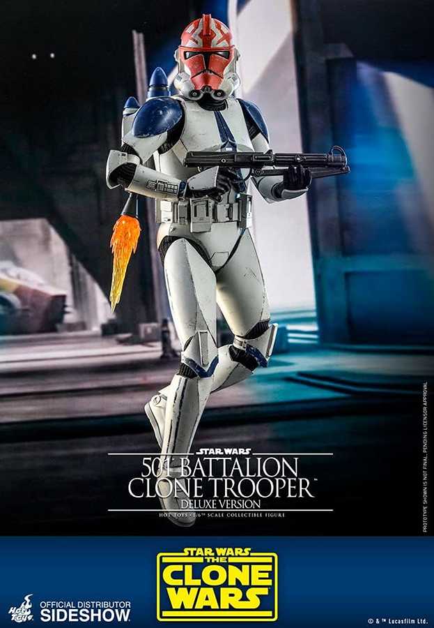 Star Wars The Clone Wars - 501st Battalion Clone Trooper (Deluxe