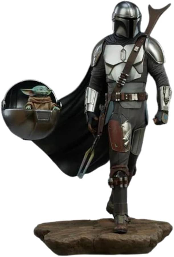 Star Wars The Mandalorian and Grogu 1/4 Scale 20 Inch Premium Format Resin Statue 300786