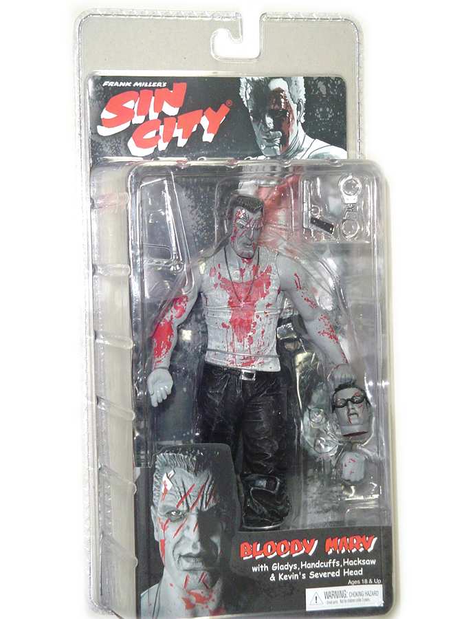 Sin City Series 1 Bloody Marv Exclusive SDCC (B/W) 7 Inch Action Figure