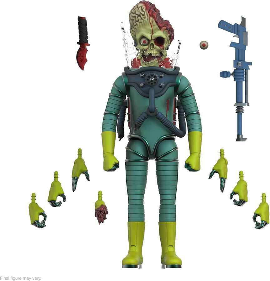 Mars Attacks Ultimates Wave 1 Martian (Smashing The Enemy) 7 Inch Scale Action Figure