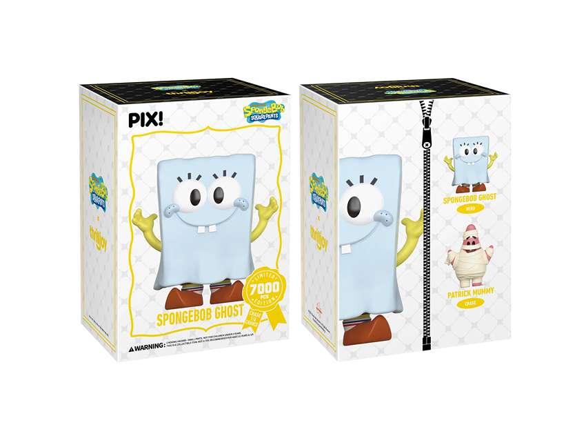 PIX! Spongebob Squarepants Ghost Vinyl Figure