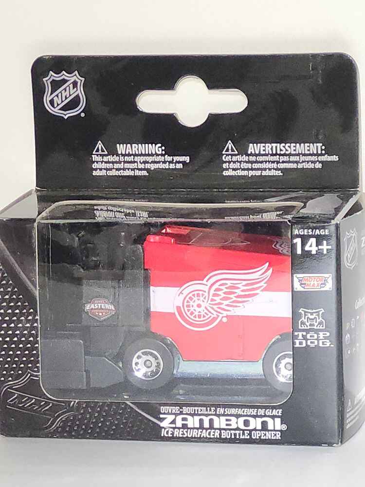 Sports NHL Hockey Zamboni Ice Resurfacer Bottle Opener Detroit Red Wings