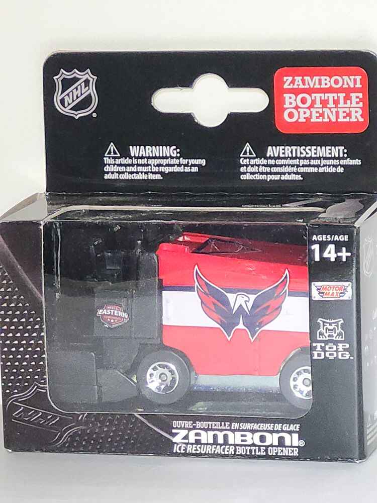 Sports NHL Hockey Zamboni Ice Resurfacer Bottle Opener Washington Capitals