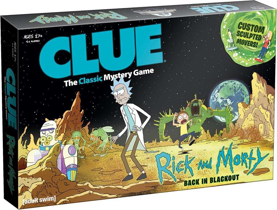 Clue Rick and Morty (Back in Blackout) Mystery Edition Board Game