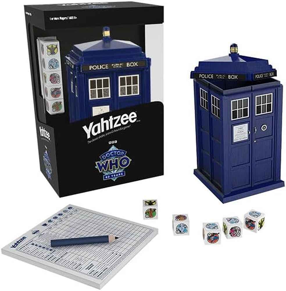 Yahtzee Dr. Who Tardis 60th Anniversary Dice Game