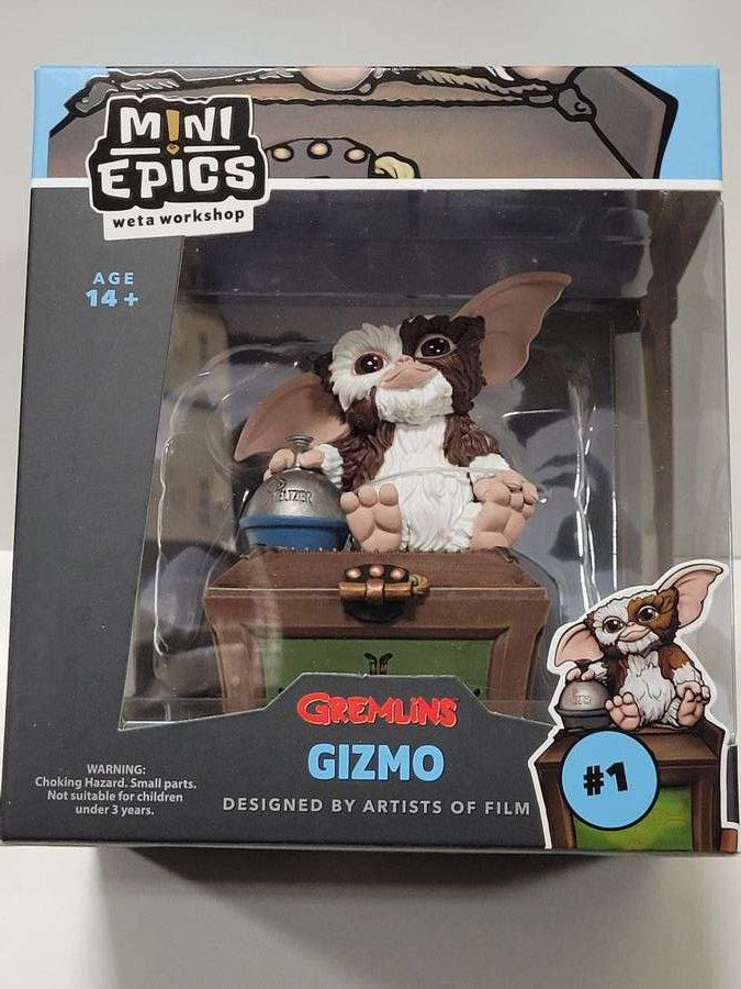 Mini Epics Gremlins Gizmo Sitting on a Decorative Box 6 Inch Vinyl