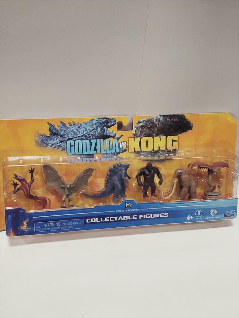 PLaymates Godzilla VS Kong Mini Monster 5cm Behemoth Warbat Skullcrawler 6 Pack - figurineforall.com
