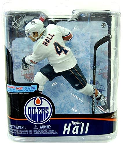 NHL Hockey Series 28 - Taylor Hall 6 Inch White Variant Jersey Silver Collector Action Figure - figurineforall.com