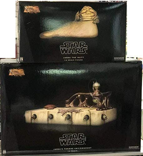 Sideshow Collectibles Star Wars: Jabba The Hutt 12-Inch Figure with Jabba's Throne Environment - figurineforall.com