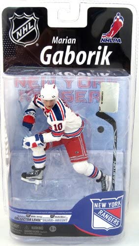NHL Hockey Series 25 - Marian Gaborik New York Rangers White Jersey Variant 6 Inch Action Figure - figurineforall.com