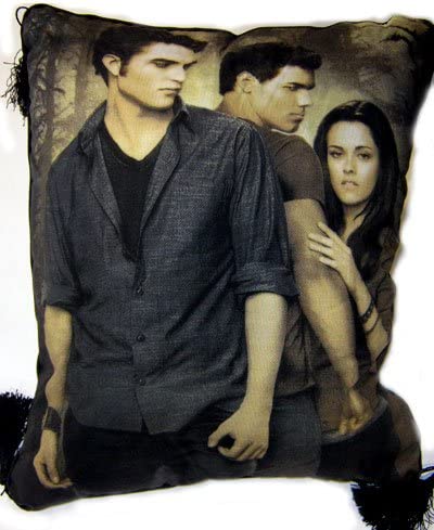 Twilight Saga New Moon Pillow: Jacob, Bella, Edward - figurineforall.com