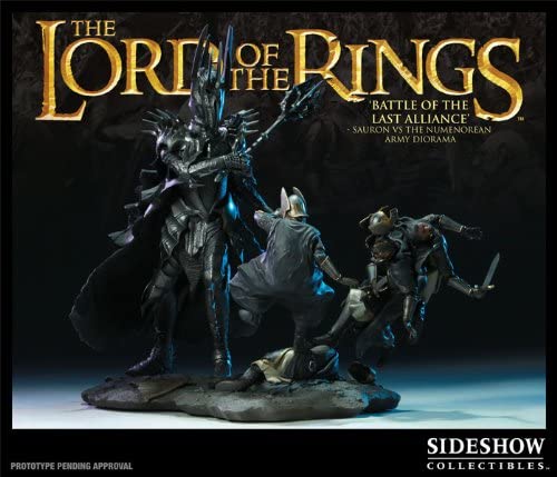 Sideshow Battle of The Last Alliance - Sauron Vs The Numenorean Army Polystone Diorama 9718 - figurineforall.com