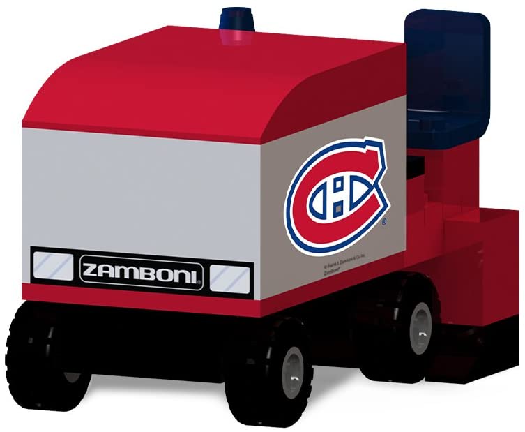 OYO Sports NHL Hockey Zamboni Montreal Canadiens Buildable 73 pcs Ice Resurfacing Machine Building Blocks Set - figurineforall.ca