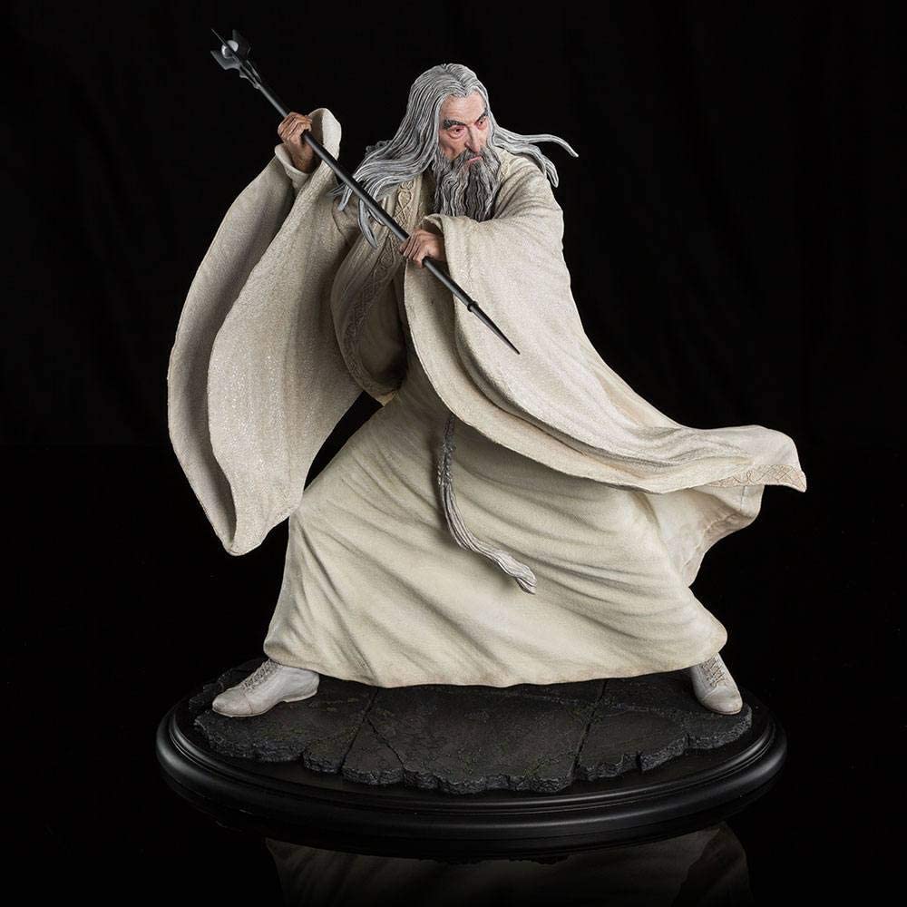 Weta Workshop Hobbit Statue Saruman The White at Dol Guldur 1 6 Scale - figurineforall.com