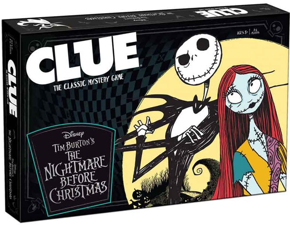 Clue Disney The Nightmare Before Christmas Tim Burton’s Mystery Edition Board Game - figurineforall.ca