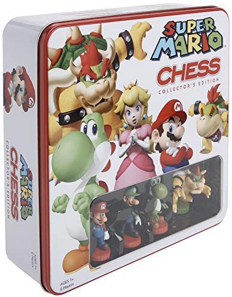 Chess Set Super Mario Tin Box Collectors Edition Set - figurineforall.ca