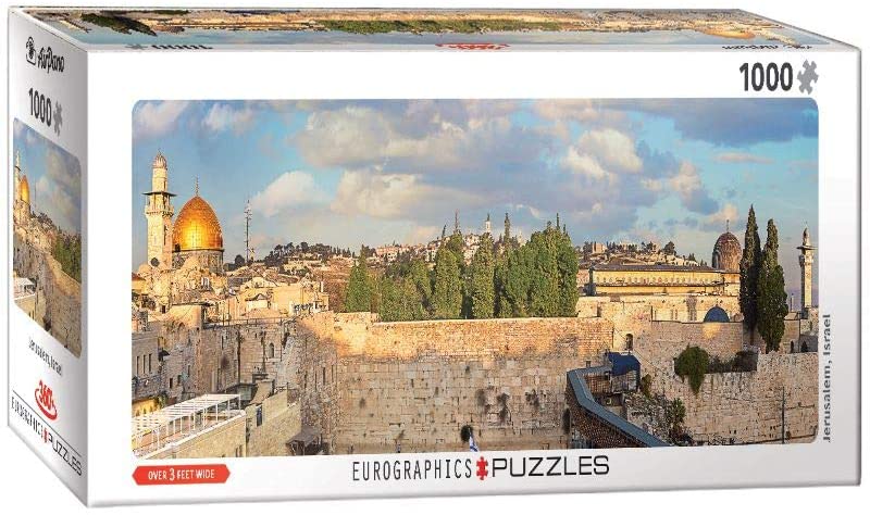 Puzzle 1000 Piece Panoramic - Jerusalem Panoramic Jigsaw Puzzle - figurineforall.com