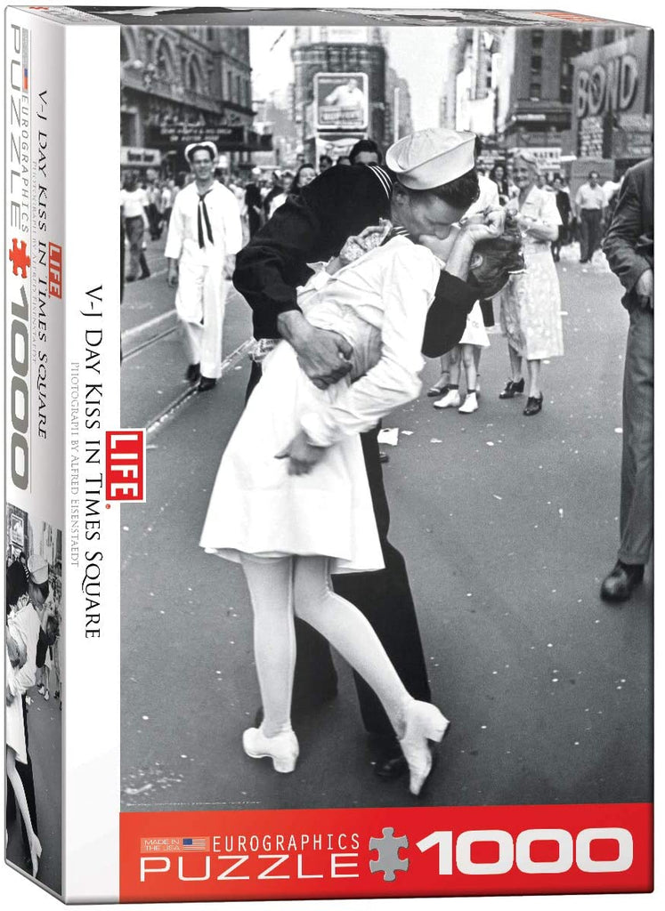 Puzzle 1000 Pieces - Kissing on VJ Day Life Magazine Jigsaw Puzzle 6000-0820 - figurineforall.ca