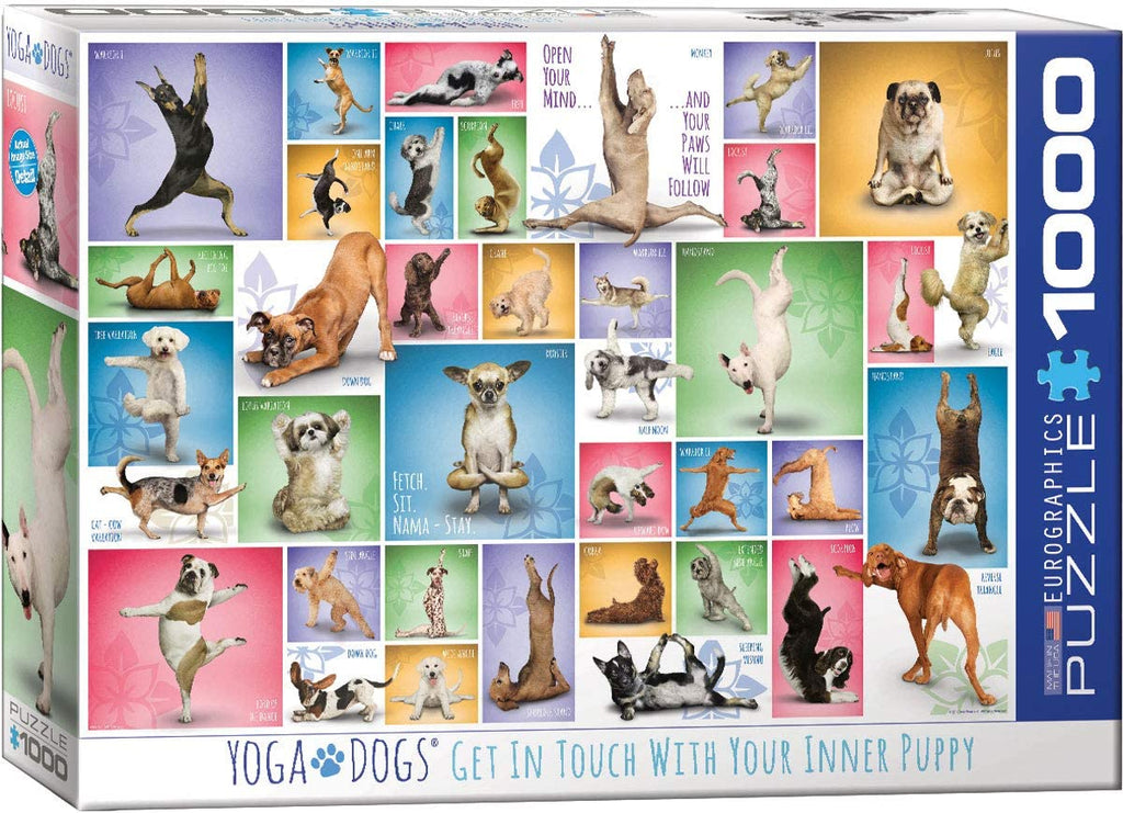 Puzzle 1000 Pieces - Yoga Dogs Jigsaw Puzzle - figurineforall.ca