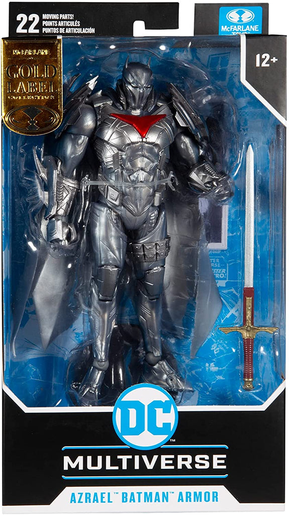 DC Multiverse Azrael Batman Silver Armor 7 Inch Gold Label Action Figure - figurineforall.ca