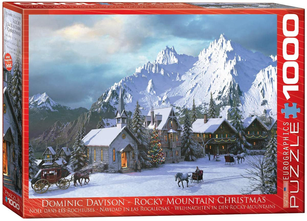 Puzzle 1000 Pieces - Rocky Mountain Christmas Jigsaw Puzzle 6000-0426 - figurineforall.ca