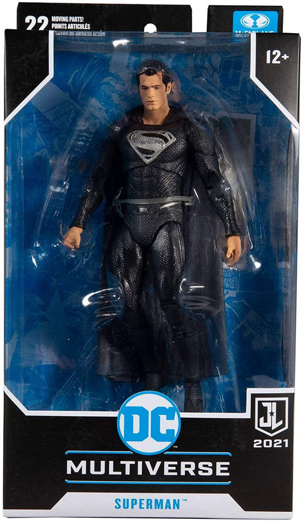 DC Multiverse Justice League Movie 2021 Superman Black Suit 7 Inch Action Figure - figurineforall.ca