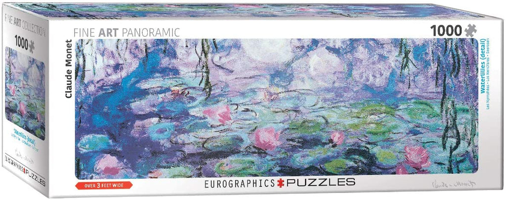 Puzzle 1000 Pieces Panoramic - Flowers Plants Grass Purple Green Panoramic Jigsaw Puzzle 6010-4366 - figurineforall.ca