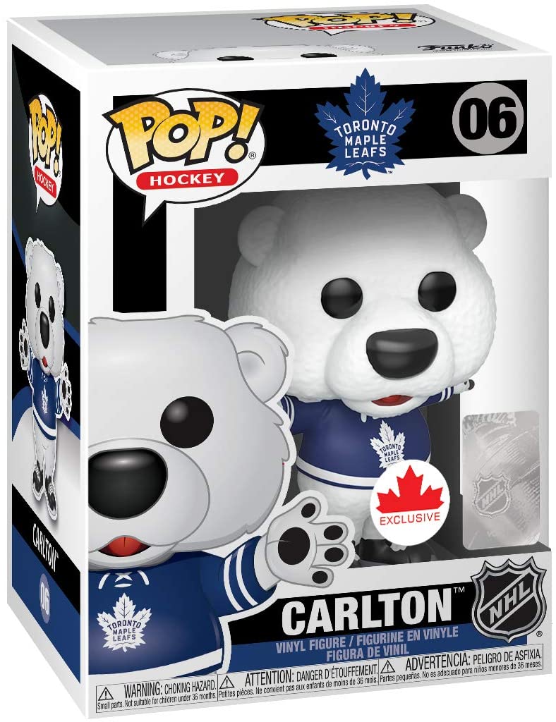 POP NHL 3.75 Inch Figure Toronto Maple Leafs - Carlton The Bear Mascot #06 - figurineforall.ca